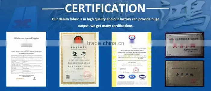 NO.765 Cotton polyester stretch denim Indigo blue denim with 10oz denim fabric stock
