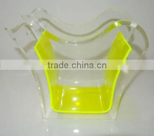 Acrylic small fish tank Fluorescence Pink