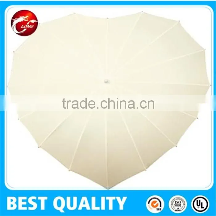 wedding decoration heart umbrella customized