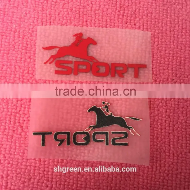 Wholesale iron on transfer labels,heat transfer label in garment label