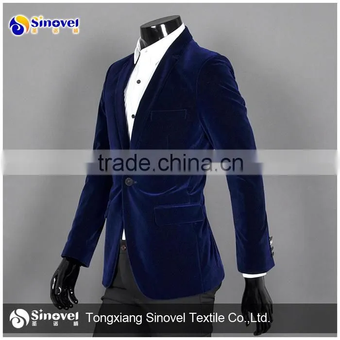 100% Warp knitted velvet fabric for Suit