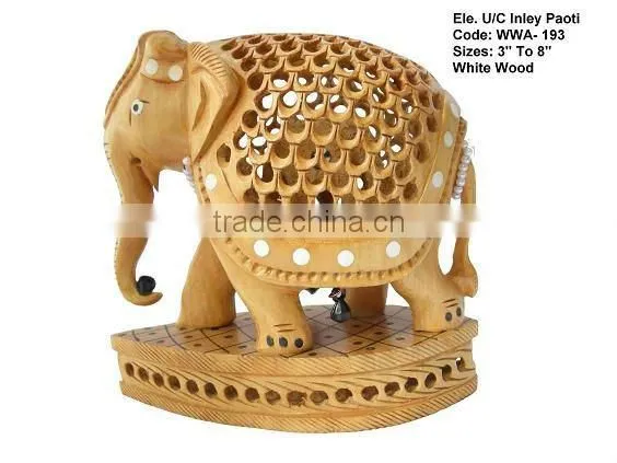 wooden handicraft decorativ-item/elephant in wood/antique wooden statues