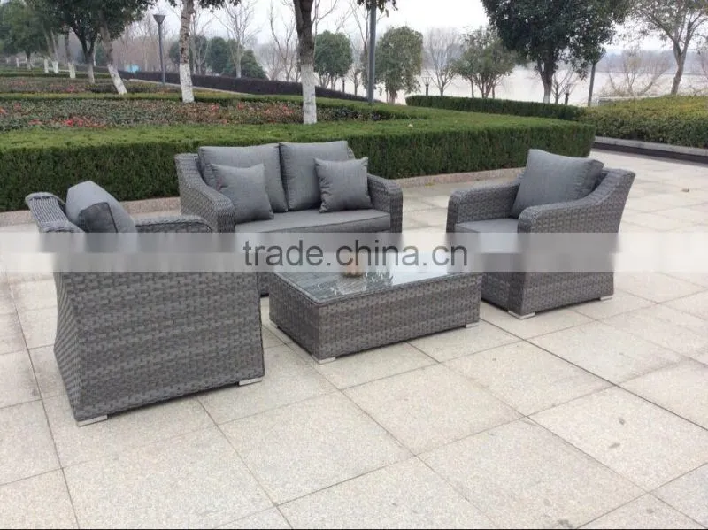 Wholesale Mordern High Quality All Weather Synthetic Rattan Outdoor Furniture Sofa Set