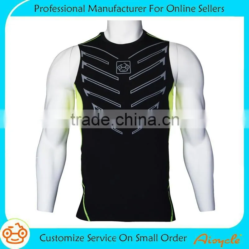 New design high quality custom compression tank top for men