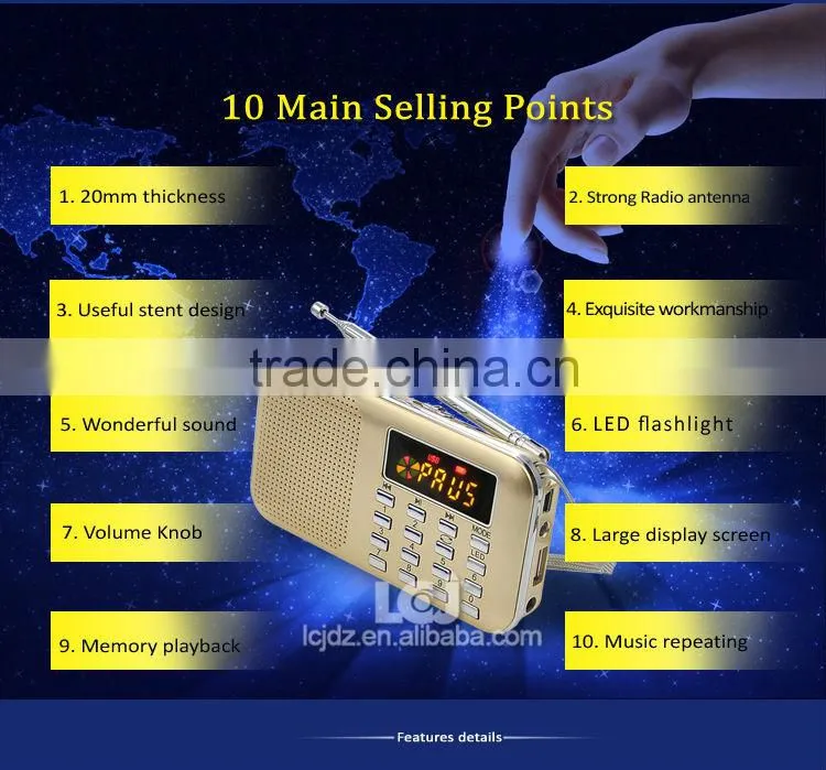 L-218 manual for mini digital speaker,fm radio mini digital speaker