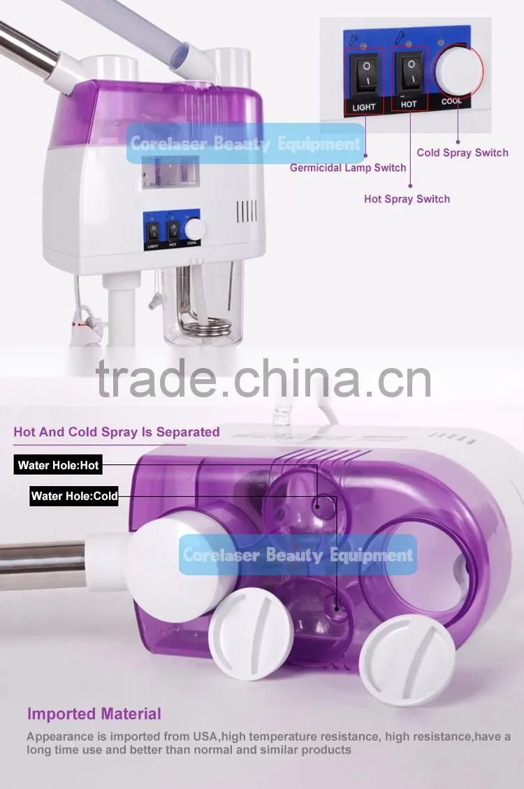 Portable Moisturizer Ozone facial steamer for Home Use
