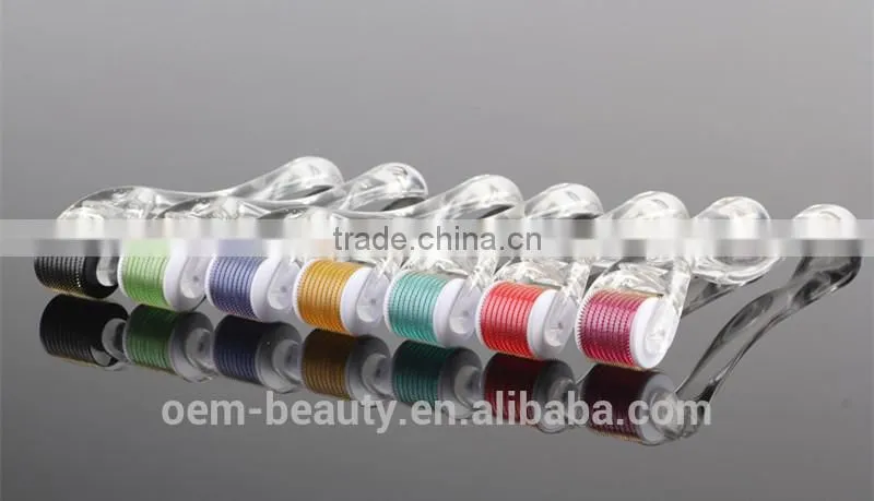 Most effective derma roller with 540 slender steel needles for home use
