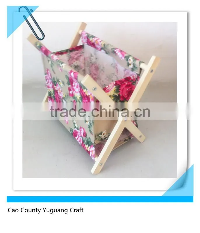 Foldable decorative l wooden magazine holder rack wholesale