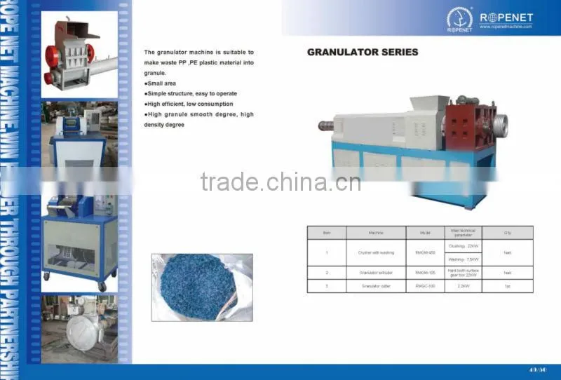 pp/pe granulator plastics