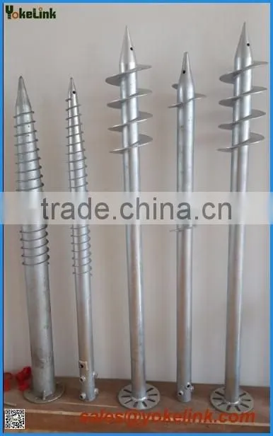 Hot Dip galvanized Ground Screw Drill from Professional Factory