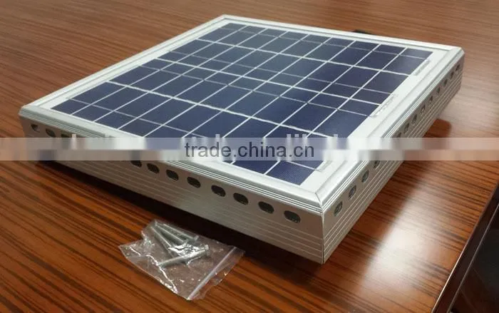 Solar powered mini greenhouse ventilation fan