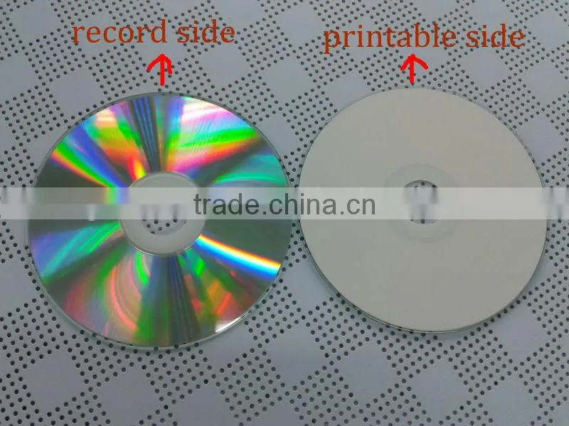 700MB Capacity Up to 52X Speed Full Face White Inkjet Printable cd r Wholesale
