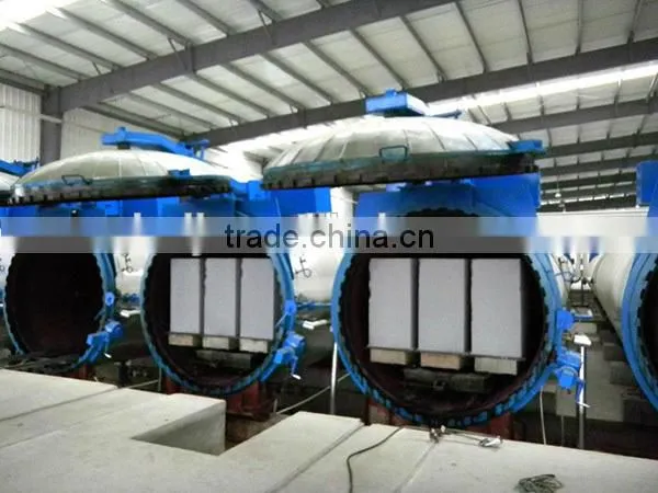 Fully automatically autoclave aerated concrete block plant