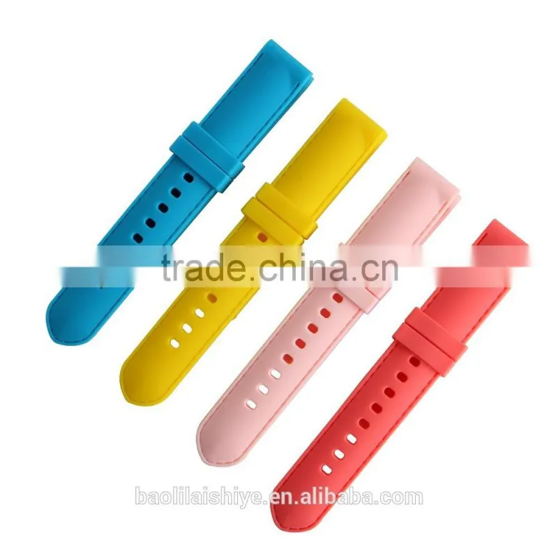 Subtle colorful slinky silicone watch belt