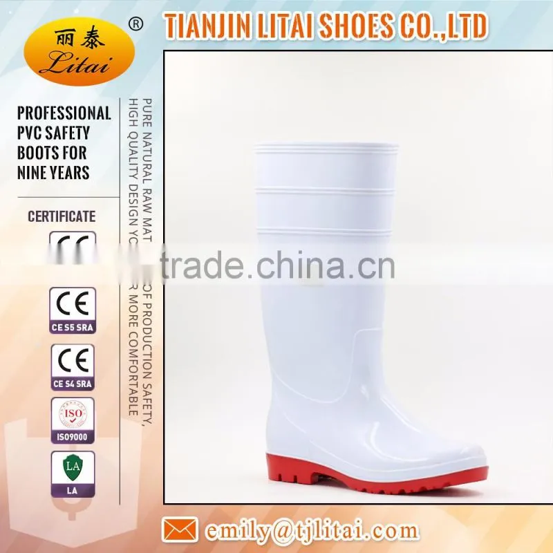 cheap heavy duty pvc rain boots with steel toe for foods