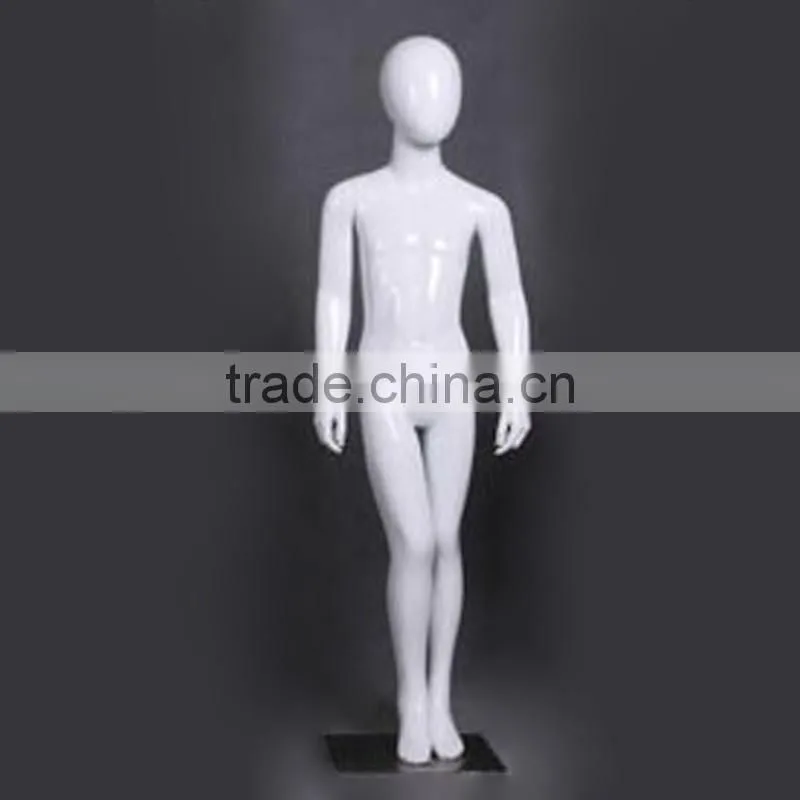Gloss White Abstract Head Child Mannequin 11 Yrs For Sale
