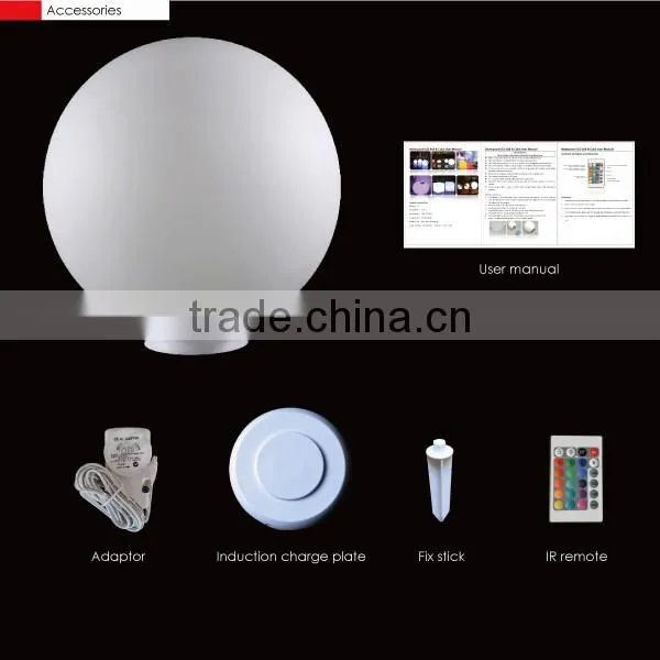 high quality lighted outdoor IP 68 waterproof led ball