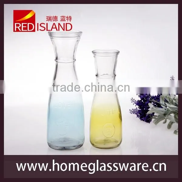 380ml colored glass bottle for juice&milk
