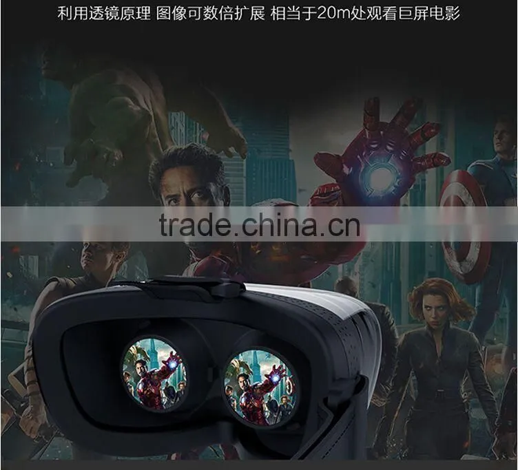 2015 New Arrival Powerfull 3D Virtual Reality Glasses Support 3D Movie/Games/Video All In One Android 3D VR Box Factory Price