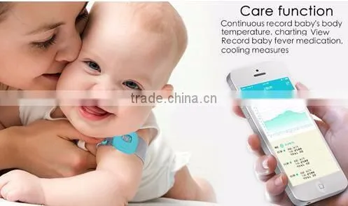 Medical & Household Baby Digital Thermometer, Wearable Smart Electronic Fever Monitor with LCD Display for Testing Temperature