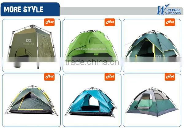 Unique automatic pole folding fishing tents