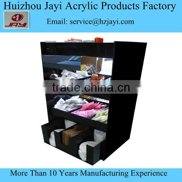 Wholesale acrylic salt and pepper set with napkin holder