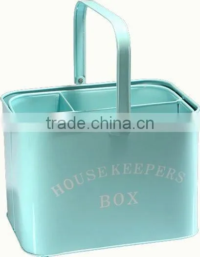 Metal storage box metal laundry and housekeepers storage box