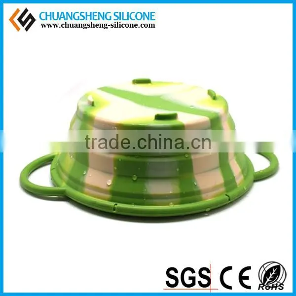 Foldable eco-friendly easily arrange silicone wash basin, kitchen basin, fancy folding bowl