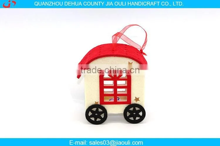 non-woven Christmas decoration, hanging LED Christmas house