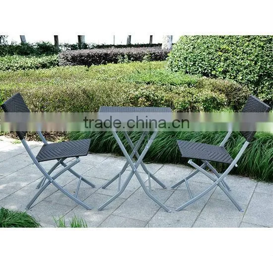 Cheap rattan wicker dining set round table with chairs for garden,patio and outdoor