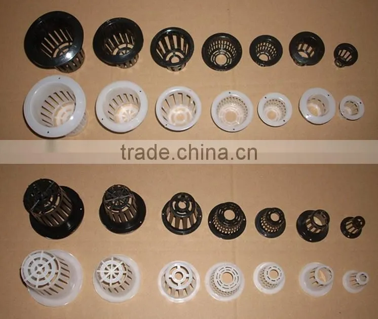 34mm Hydroponics Greenhouse Systems Plastic Planting Net Pots for Plants