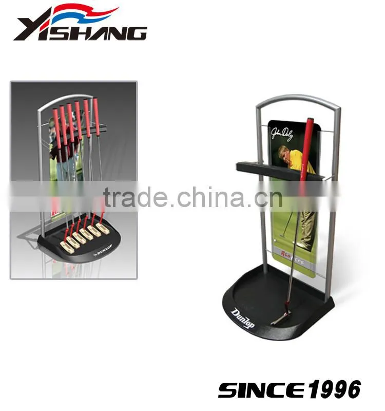 Custom metal holder rack golf club display stand