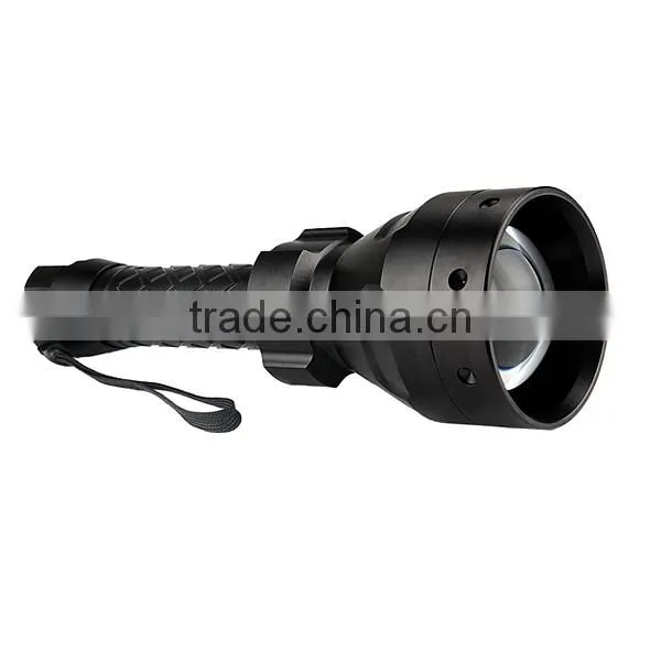uniquefire T67 67mm convex lens zoom round hunting flashlight