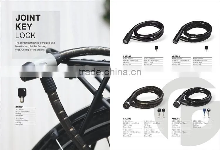 silicone material eco-friendly combination 5-digit password steering lock motorcycle