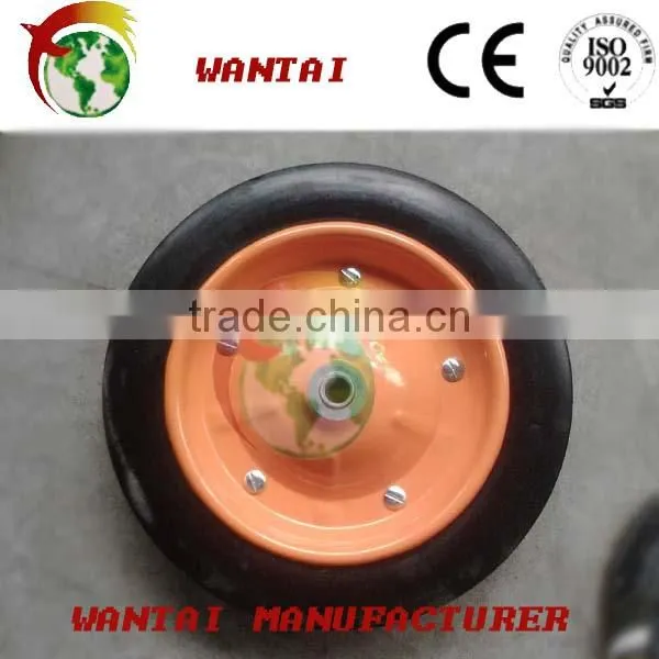 Manufacturer solid 13:x3" wheelbarrow Rubber wheel