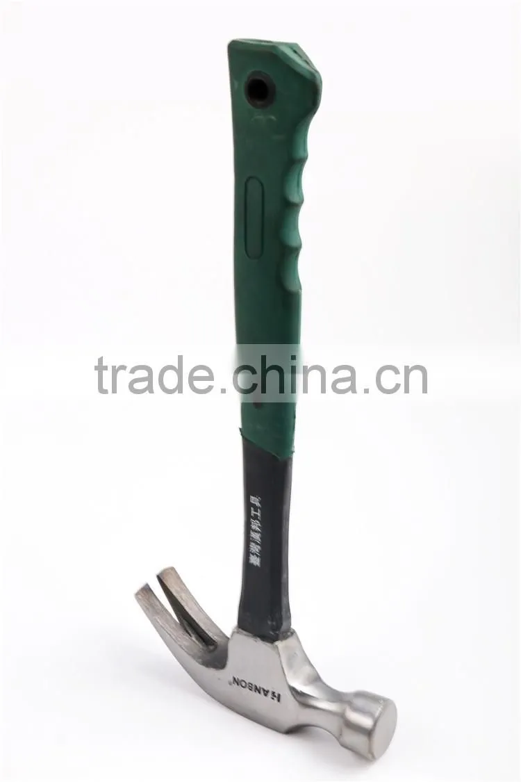 Claw Hammer Nail Hammer with Fiberglass Handle