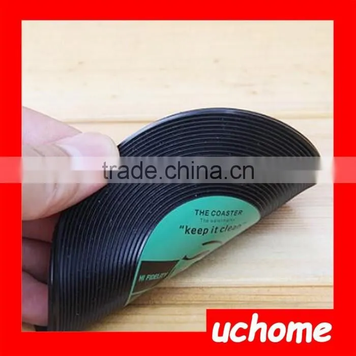 UCHOME Hot Sale CD Cup Coaster 6pcs/set With Box
