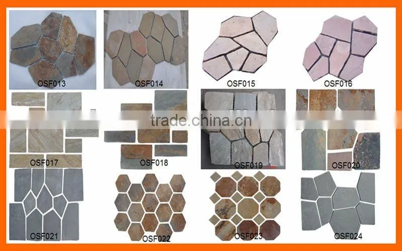 Random Meshed Slate Paving Stone