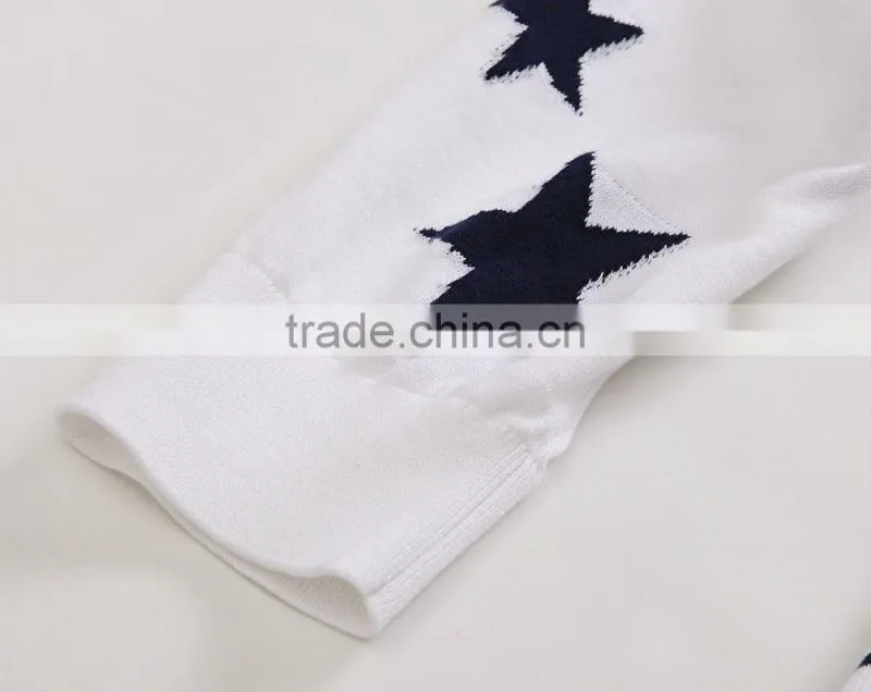 100% fine cotton men's knitwear cardigan