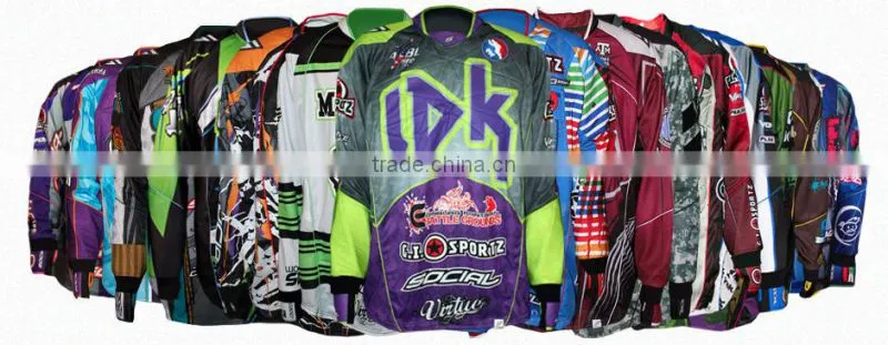 Hongen apparel custom design paintball jerseys /sportswear/ shirts/uniform