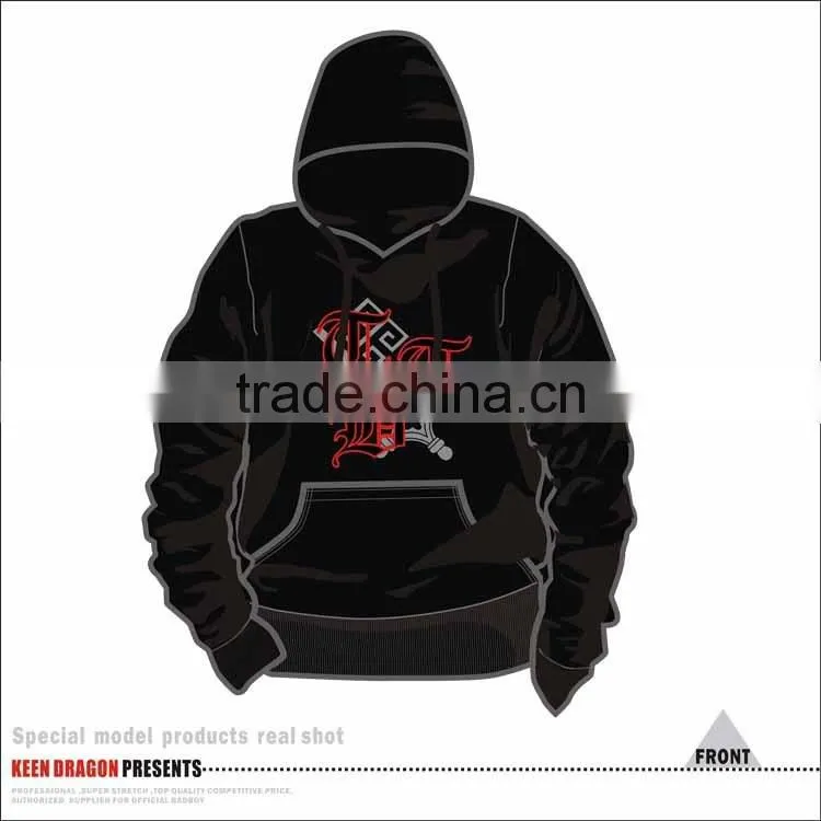 Men's New Apparel 100% Cotton Microfiber printed Custom Zipper -up Hoodies