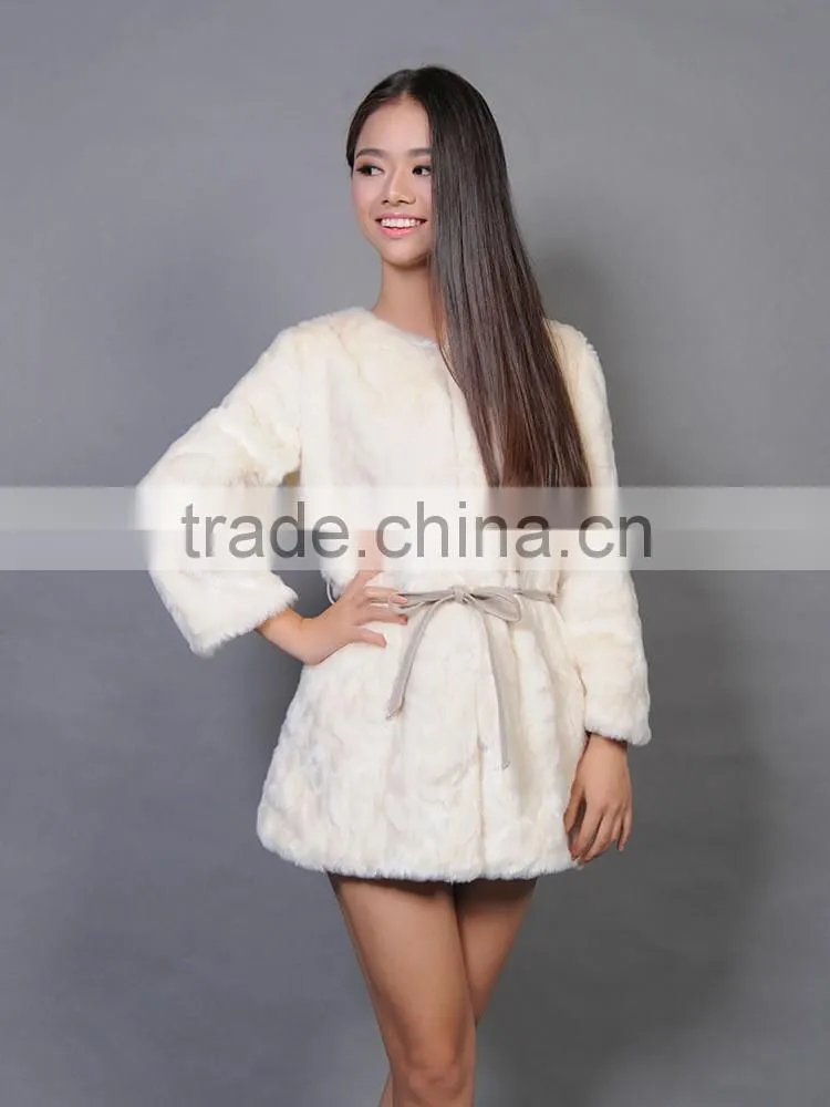 2016 women coat long faux rabbit fur coat price factory direct