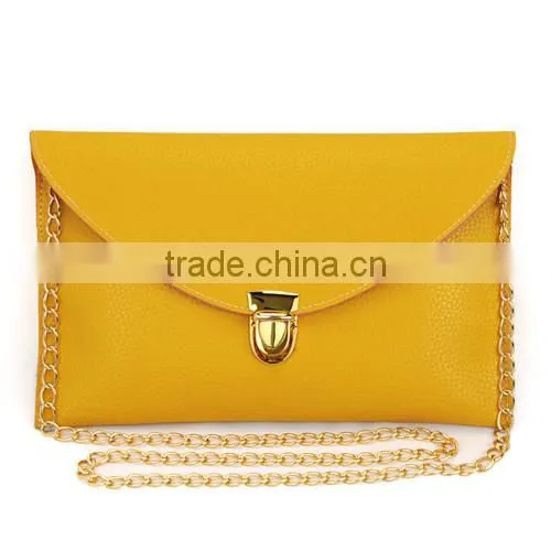 Hot sale Monogrammed Envelope chain clutch bag