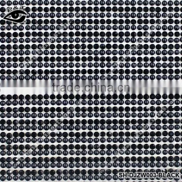 Iron on rhinestone mesh pearl +epoxy rhinestone mesh sheet hotfix transfer appliques