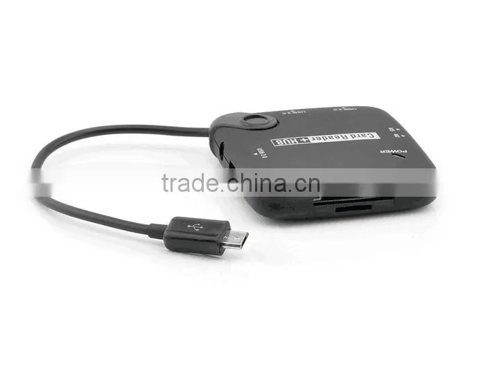 Manufacturers Wholesale Multi-function Mobile phone OTG Card Reader Combo HUB 7in-1 Multi-function Hub