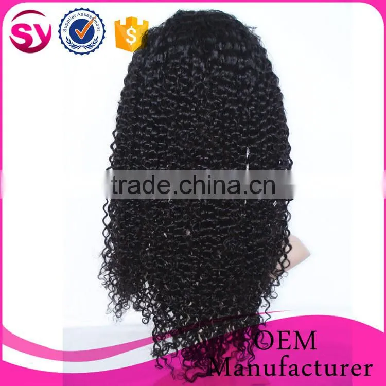 Dyeable 8-24 inches Indian Human Hair Full Lace Wigs for Black Women