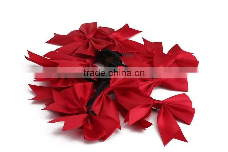 Custom Print Wholesale Polyester Grosgrain Ribbon Bow