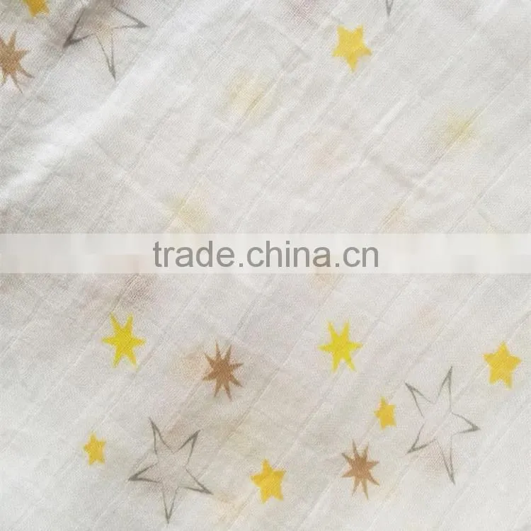 reasonable price double layers muslin cute baby blanket