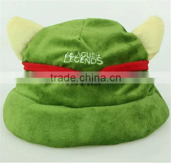 (Hot) League of Legends Lulu the Fae Sorceress Hat Plush Cap Cospaly Costume Accessory Boys Girls Game Toys