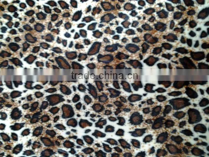 printed spun velour for cloths
